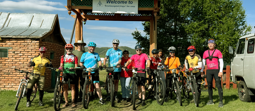  International Riders Conquer Mongolia's Selenge river Cycle Trail 